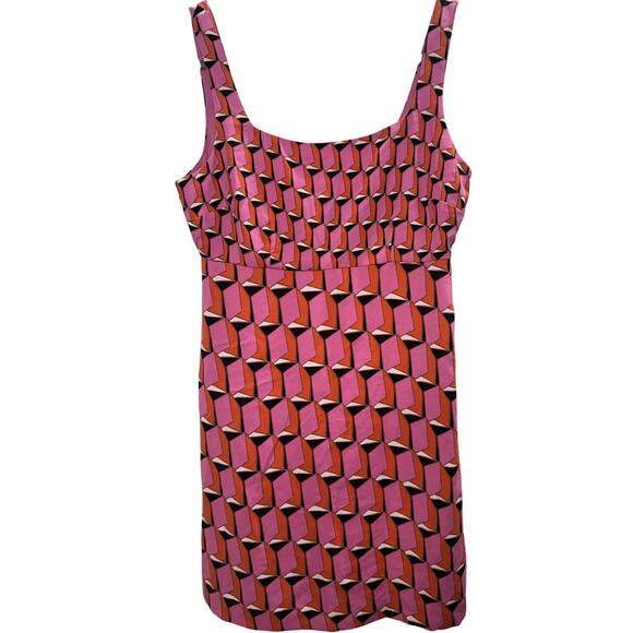 Diane Von Furstenberg X Target Y2K Art Deco Modern Geo Dress - Picture 2 of 8
